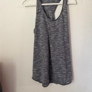 lululemon athletica feathered gray racer back Tank Top